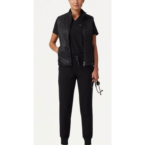 NWT Jaanuu Women's Black Phantom Slim Insulated Vest- Size S - Picture 1 of 5